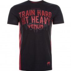 Футболка Venum Train Hard Hit Heavy T-Shirt Black